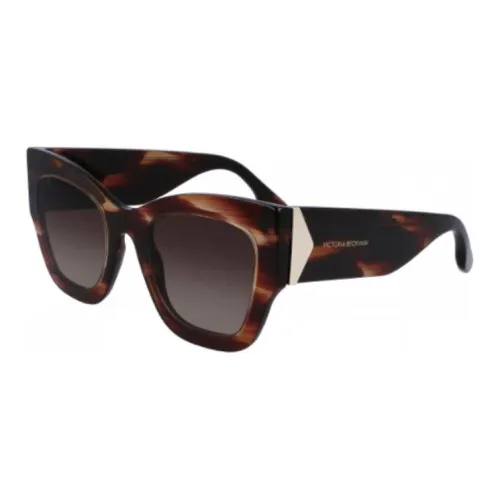 VICTORIA BECKHAM Прямоугольные Солнцезащитные очки Женские Коричневый