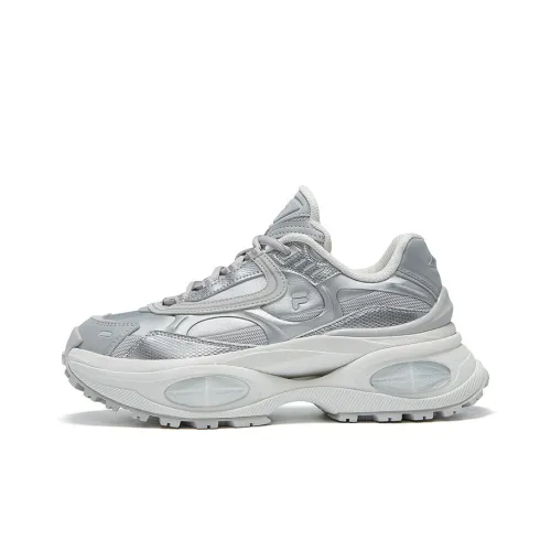 FILA FUSION BIANCO III Бьянко 3 Устойчивый к истиранию Повседневная обувь Женская Серебряный Серый