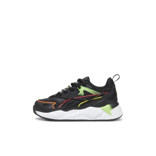 MIRACULOUS X PUMA RS X Low Топ Детские повседневные кроссовки Черный Белый Для детей от 3 до 7 лет