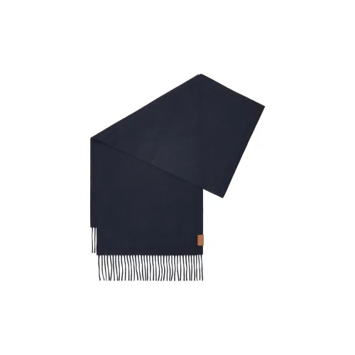 LOEWE Кашемир Вязаные Шарфы Женские Синие