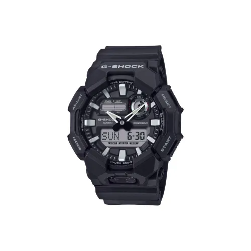 CASIO GA 010 Collection Кварцевый механизм Смольный ремешок Часы Мужские Циферблат Серый