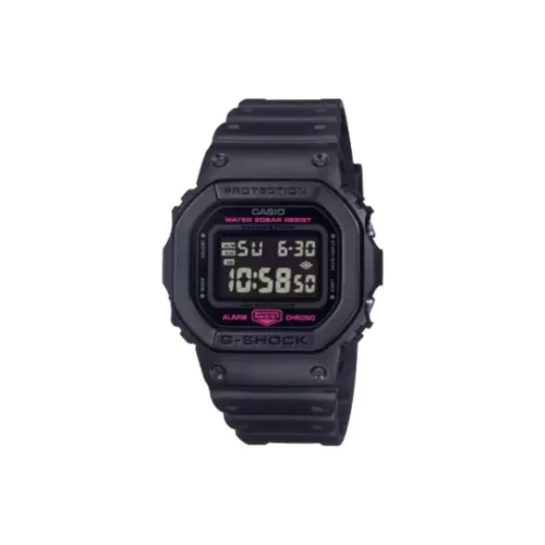 CASIO 5600 Collection Кварцевый механизм Смольный ремешок Часы Мужские Черный циферблат