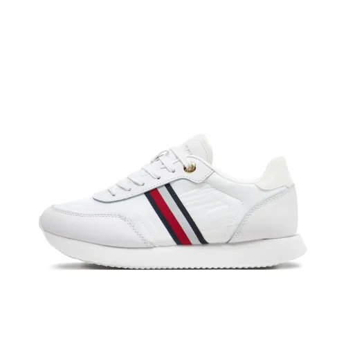 Tommy Hilfiger Essential Slip-resistant Low Top Повседневная обувь Женская Белая Красная Синяя