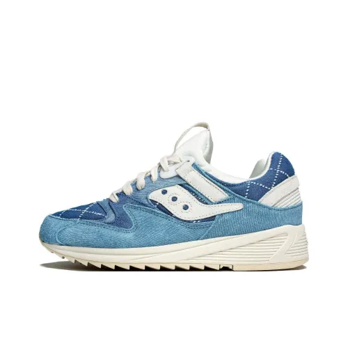 Saucony Grid 8500 Slip-Resistant Abrasion-Resistant Low-Top Беговые кроссовки Мужские Бежево-Синие