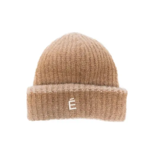 Études Alpaca переработанный полиамид шапки-бини женские коричневый