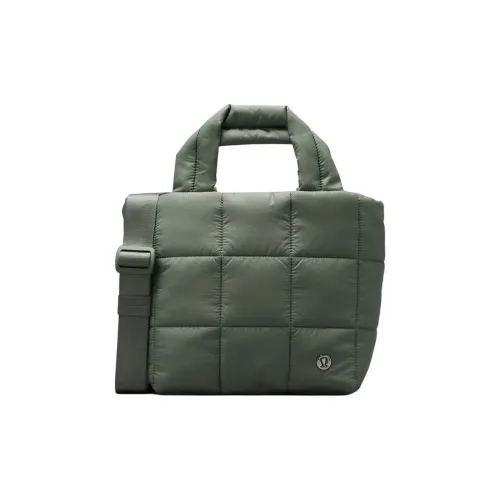 lululemon Quilted Нейлон Тоут Сумка Сумка для покупок Сумка Сумка через плечо Сумка через плечо Стандартная Унисекс Эвкалипт Серый