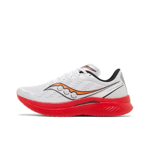 Saucony Endorphin Speed 3 Беговые кроссовки Низкий верх Белый/Красный Унисекс