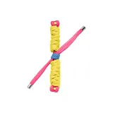 Желтый и розово-красный ремешок из скрученного шнура