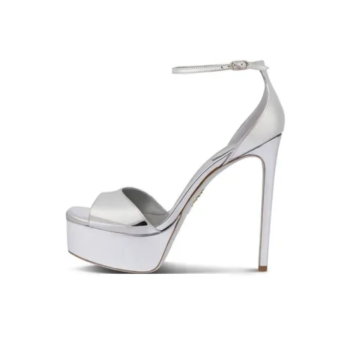 RENE CAOVILLA Anastasia One Ремешок Сандалии 13 см Женские Серебристые