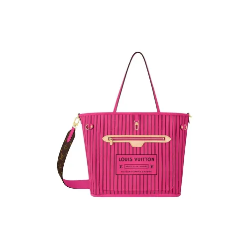 LOUIS VUITTON NEVERFULL Холст Тоут Сумка Сумка для покупок Сумка среднего размера Женская Красная