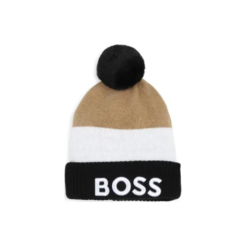 BOSS Искусственный мех Шапки-бини Детский Бежевый