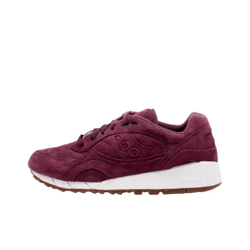 Saucony Shadow 6000 Slip Устойчивый к истиранию Низкий Топ Casual Унисекс Красный