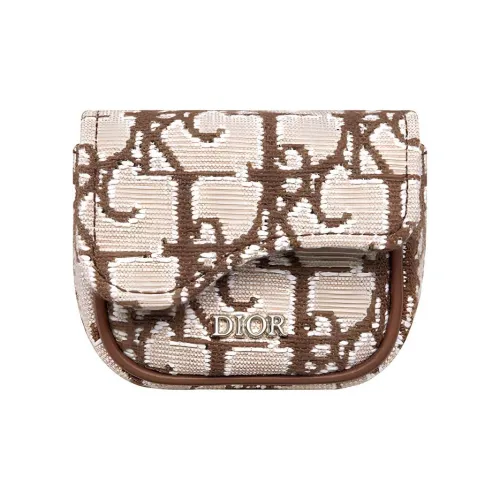 DIOR Кактусовый Джек Коллаборация Жаккардовая ткань Сумка на запястье Мужской Кофе