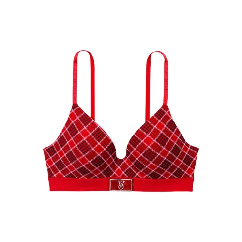 Victoria's Secret Бюстгальтер Женский Красный Клетка