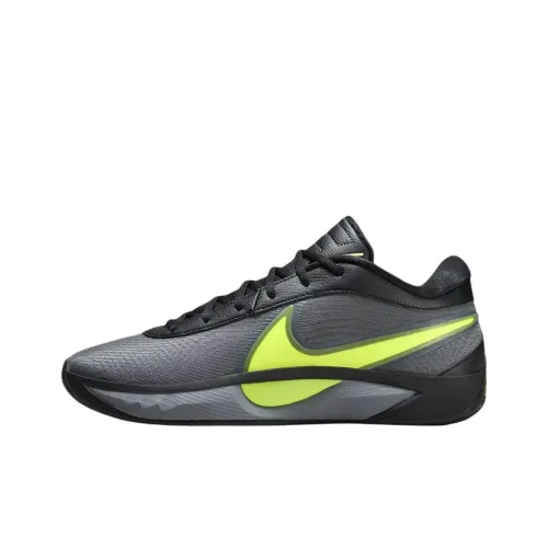 Nike Giannis Freak 6 Slip-resistant Abrasion-resistant Low-top Баскетбольные кроссовки Мужские Черный Зеленый Азиатская версия