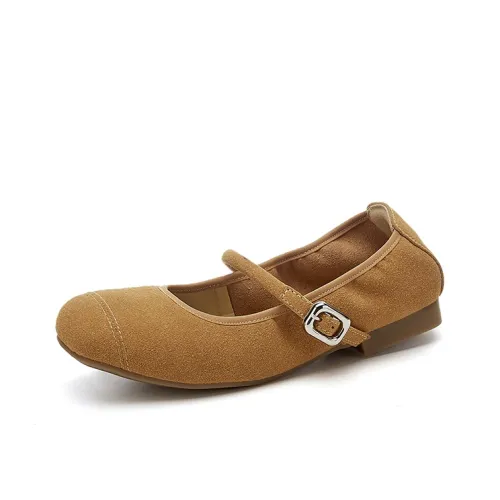 BalletCat Грубый каблук Туфли Мэри Джейн Женские