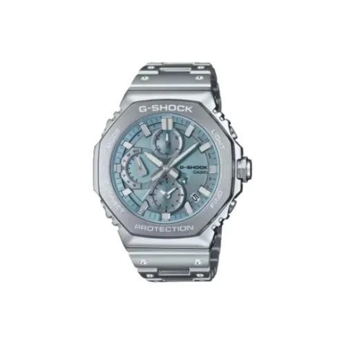 CASIO GMC B2100 Коллекция Солнечный Кварцевый механизм Нержавеющая сталь Ремешок Часы Мужские Синий циферблат