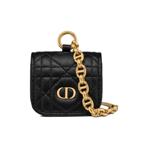 DIOR Caro Кожа Наушники Чехол Женские Черный