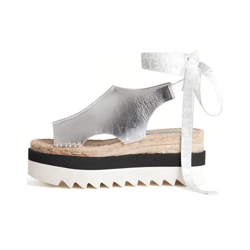Stella McCartney Gaia One Ремешок Сандалии Женские Серебристые