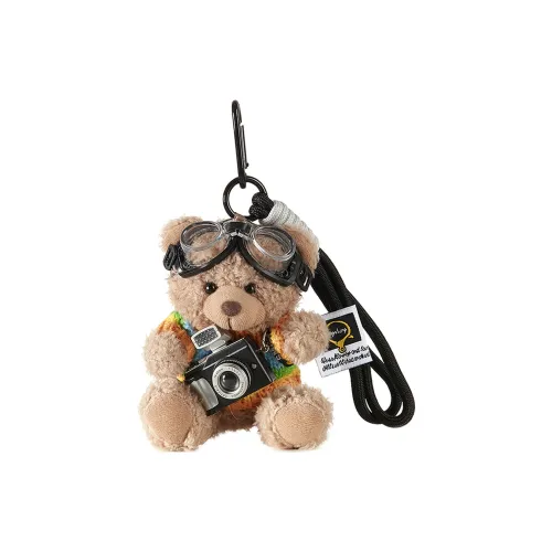 Боул Милый Камера Медведь Рюкзак Украшение Кукла Плюшевый Брелок 12 см Рекомендуемая Высота