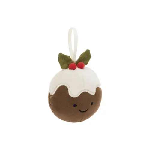 JELLYCAT Christmas Series Food Пудинг Кукла с украшением Плюшевая кукла Высота 10 см