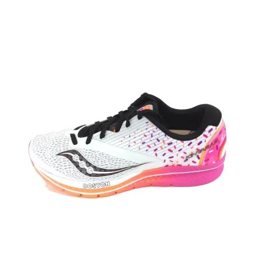 Saucony Slip-resistant Abrasion-resistant Low-top Беговые кроссовки Мужские Белые