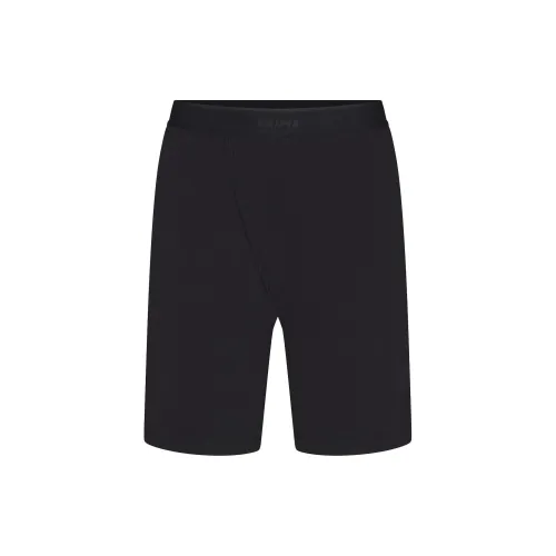 SKIMS FW24 Джерси Сон MENS Короткий Пижамные брюки Мужской Обсидиан Цвет обсидиана
