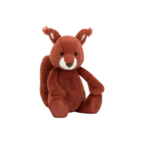 JELLYCAT Forest Animal Collection Bashful Белка Застенчивая Белка Кукла Плюшевая Кукла 23 см Высота в Сидячем Позе