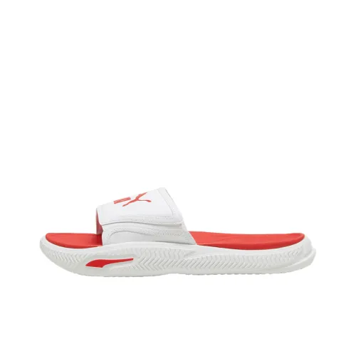 PUMA SoftridePro Slide 24 Слипоны Белый/Красный Мужской