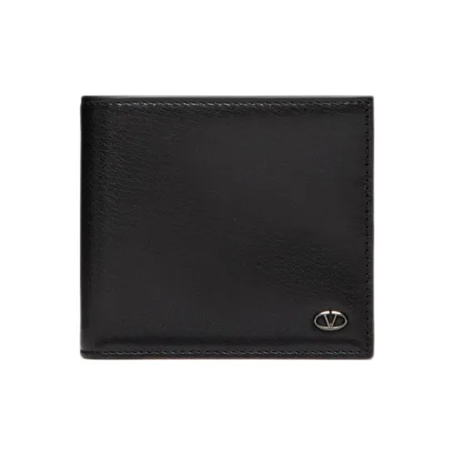 Valentino Кошелек из козьей кожи Мужской Черный и Какао