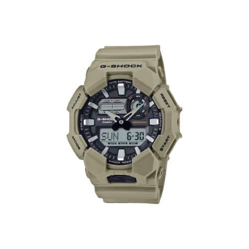 CASIO GA 010 Collection Кварцевый механизм Смольный ремешок Часы Мужские Циферблат Серый