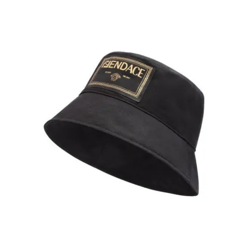 FENDI Cotton Bucket Hats Мужской Черный