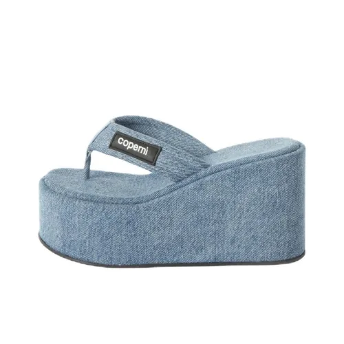 COPERNI Шлепанцы Женские Выстиранный Синий