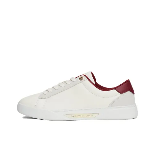 Tommy Hilfiger TRAINERS Slip-resistant Low Top Скейтборд Кроссовки Женские Белые Красные