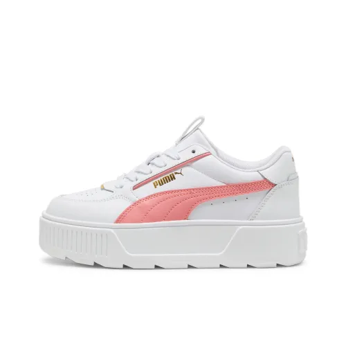 PUMA KARMEN REBELLE Низкий Топ Детский Скейтбординг Белый Розовый Подростки