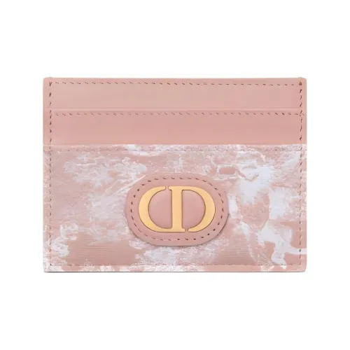 DIOR 30 Montaigne Ткань Жаккард Картхолдер Женские Розовый