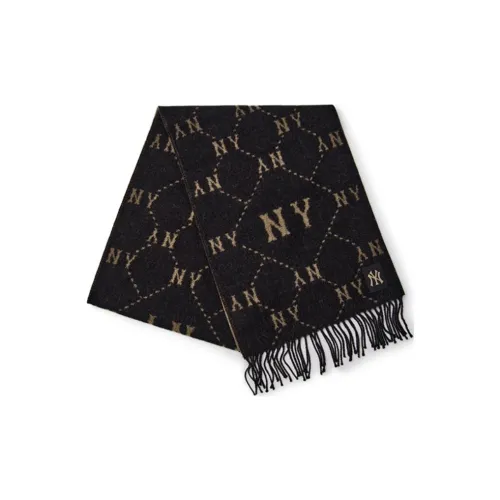 Mlb Base Logo Акриловые Вязаные Шарфы Унисекс Многоцветные