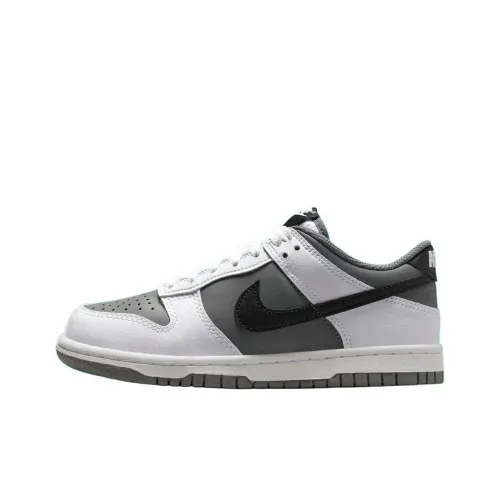 nike Dunk Slip Resistant Abrasion Resistant Низкий Топ Детские Скейтбординги Серый Подростки