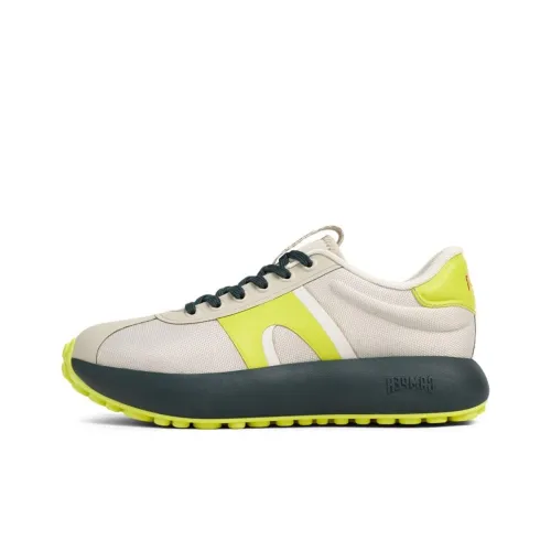 CAMPER Pelotas Athens Low Топ Повседневная обувь Женская Бежевый Зеленый