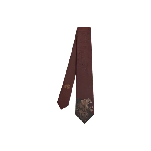 HERMES Тутовый шелк Галстуки Мужской Бордо Красный