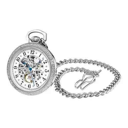 STUHRLING Ручной Механический Движение Унисекс Часы 48 мм Серебристый
