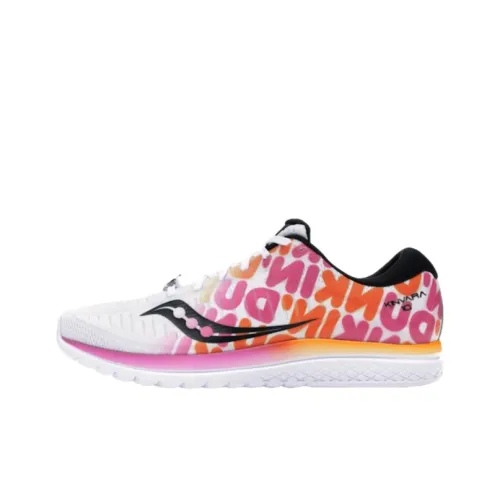 Saucony Kinvara 10 Противоскользящие устойчивые к истиранию низкий топ беговые кроссовки мужские белые