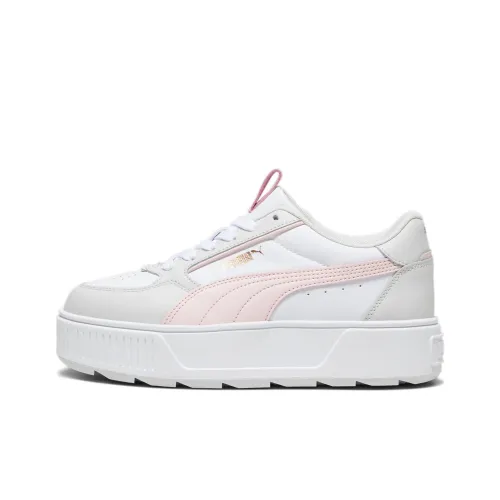 PUMA KARMEN REBELLE Низкие Кроссовки для скейтбординга Женские Белые Розовые