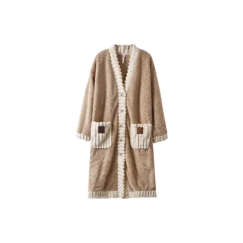 ROUKEER Женские Банные халаты