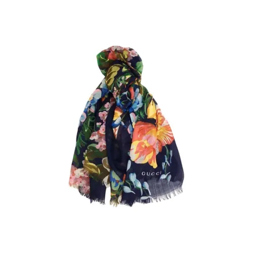GUCCI Шерсть Шелковые Шарфы Женские Многоцветные