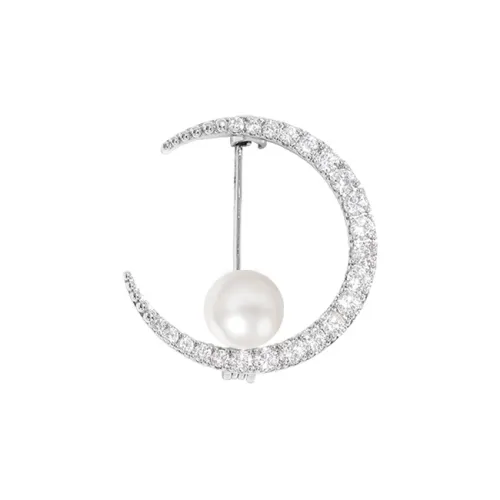 NATURALLYJOJO Циркон Броши Женское Серебро