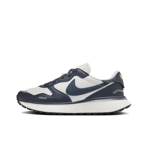 Nike Phoenix Waffle Беговые кроссовки Низкий топ Синий Белый Женский