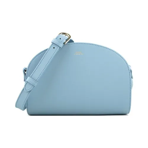 A.P.C Телячья кожа Сумка через плечо Женская Небесно-голубая