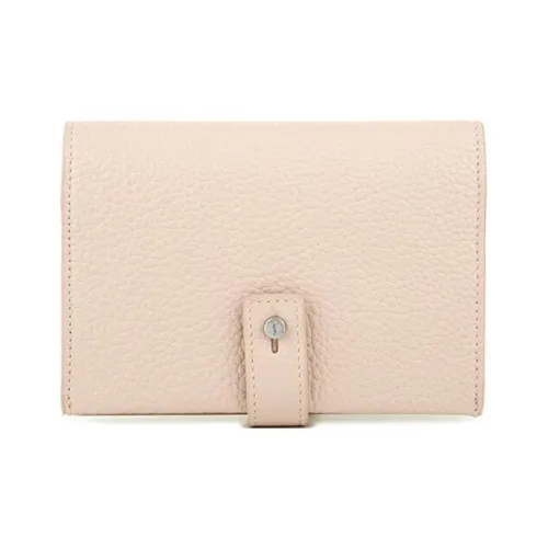 SAINT LAURENT Кожа Кошелек Женские Мраморный Розовый