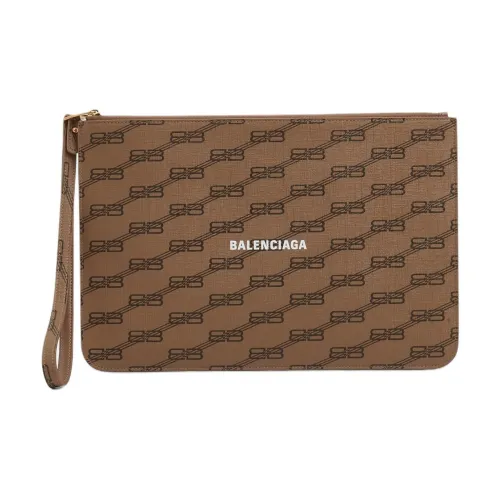 Balenciaga Canvas Bag Clutch Women's Brown